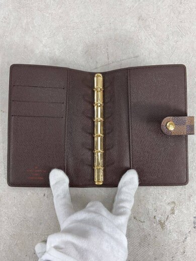 商品画像：アジェンダPM_ダミエ・エベヌ/レザー/BRW/レディース 4