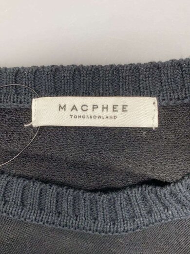 商品画像：ニット切替/スウェット/SS/コットン/BLK/無地/12-03-32-03205 3