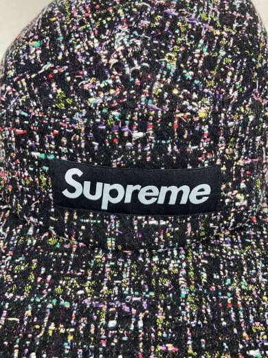 商品画像：24AW/denim boucle camp cap/キャップ/BLK/総柄/メンズ 5