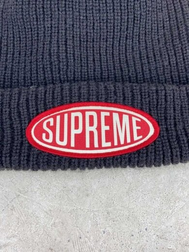 商品画像：Oval Patch Beanie/ニットキャップ/--/アクリル/BLK/メンズ 4