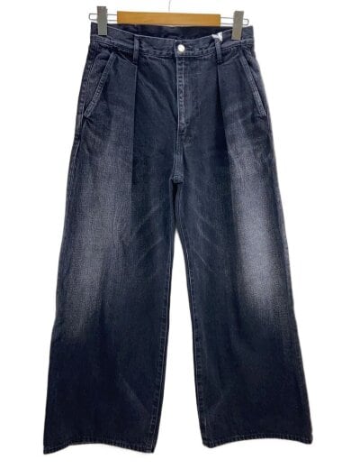 商品画像：タグ付き/25aw/selvage denim two tuck pants/ボトム/1/コットン/BLK// 1