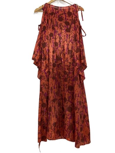 商品画像：キャミワンピース/36/ポリエステル/RED/総柄/8726-266-0007 1