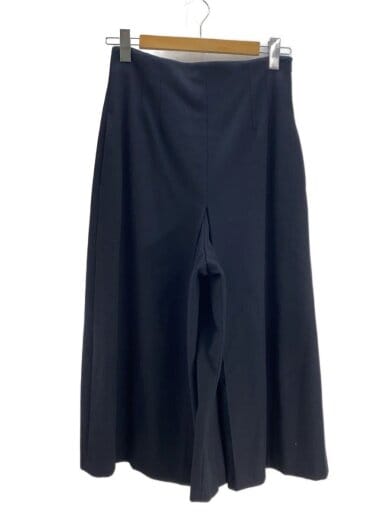 商品画像：ラップワイドパンツ/42/ウール/BLK/無地 1