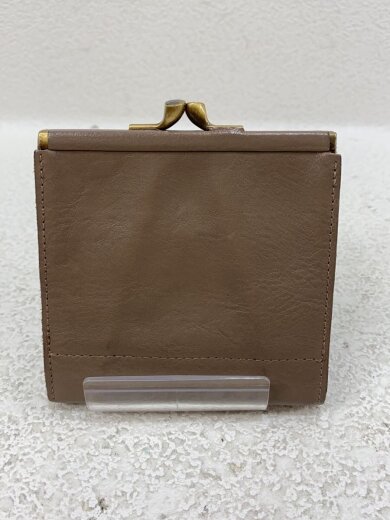 商品画像：がま口/2つ折り財布/--/BEG/無地/メンズ 2