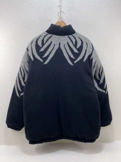 商品画像：Leopard Knit Reversible down jacket /M/ウール/BLK/総柄/24AW K-1 2
