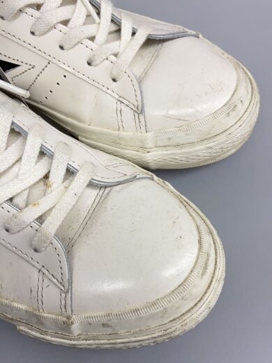 商品画像：コンバース日本製ワンスター白×黒/ローカットスニーカー/26cm/WHT/レザー 6