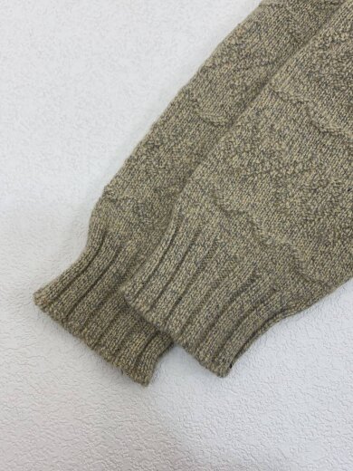 商品画像：80s～/ノルディック/ニット・セーター(薄手)/XL/ウール/BEG/総柄 6