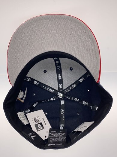 商品画像：f/キャップ/7 3/4/コットン/NVY/無地/メンズ 4