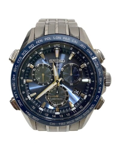 商品画像：ソーラー腕時計/アナログ/NVY/SLV/8X82-0AB0-1 1