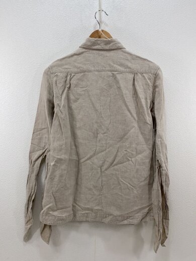 商品画像：リネンシャツ/長袖ブラウス/1/リネン/BEG 2