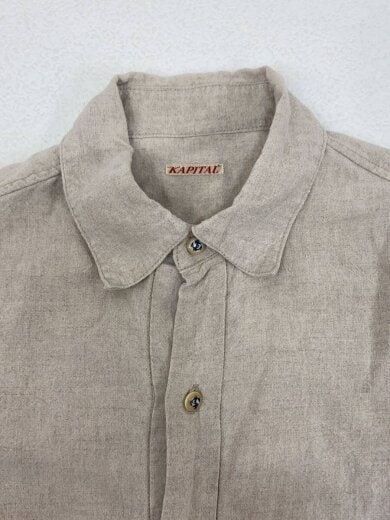 商品画像：リネンシャツ/長袖ブラウス/1/リネン/BEG 7