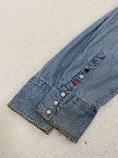 商品画像：リワークウエスタンシャツ/長袖シャツ/M/デニム/IDG/SBSS18RWS 5