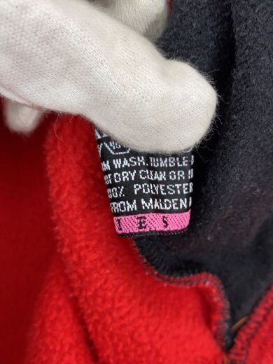 商品画像：フリースジャケット/スウェット/L/--/RED/無地 5