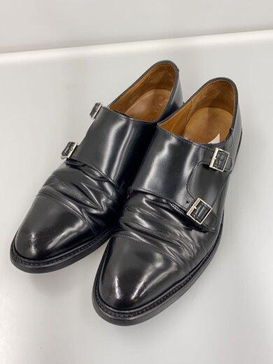 商品画像：ダブルモンクストラップ/ドレスシューズ/--/BLK/履きジワあり 2