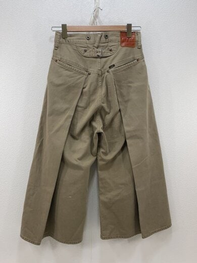 商品画像：ブーツカットパンツ/29/コットン/BEG/無地/袴/ガウチョパンツ/日本製 2