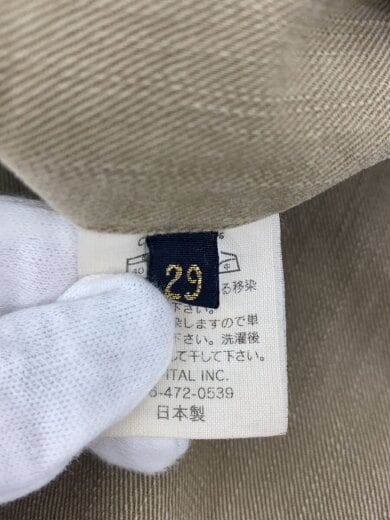 商品画像：ブーツカットパンツ/29/コットン/BEG/無地/袴/ガウチョパンツ/日本製 5