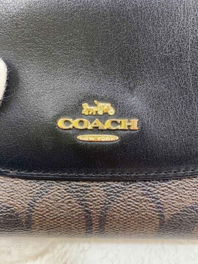 商品画像：レザー・スモールウォレット_シグネチャー_ブラウン/レザー/BLK/レディース 3