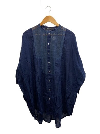 商品画像：レース/チュニックブラウス/長袖ブラウス/--/コットン/NVY 1