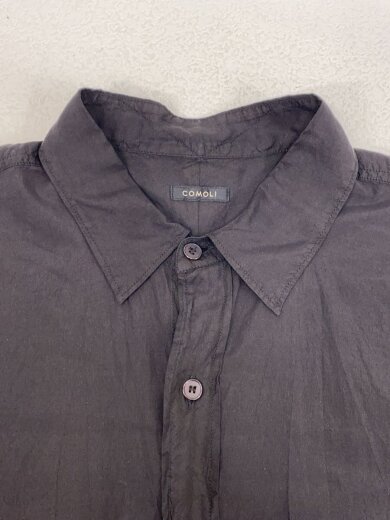 商品画像：25ss/シルク製品染めシャツ/長袖シャツ/3/シルク/BLK/B01-02014 5