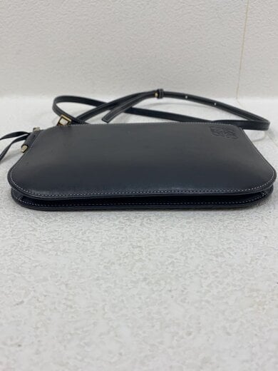 商品画像：GATE DOUBLE ZIP POUCH BAG/ショルダーバッグ/レザー/BLK/無地// 4