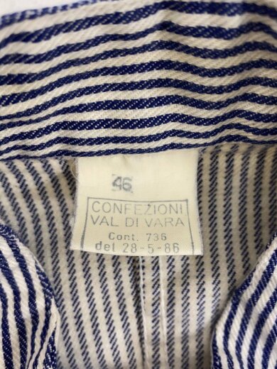 商品画像：イタリア海軍/コック/長袖シャツ/--/コットン/WHT/ストライプ 3