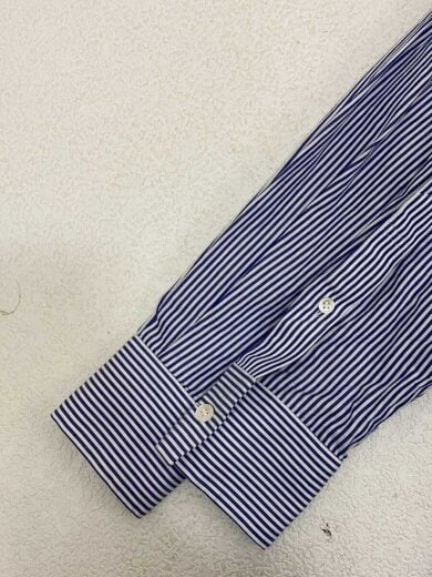 商品画像：長袖ブラウス/1/コットン/BLU/ストライプ/SCW-007// 5
