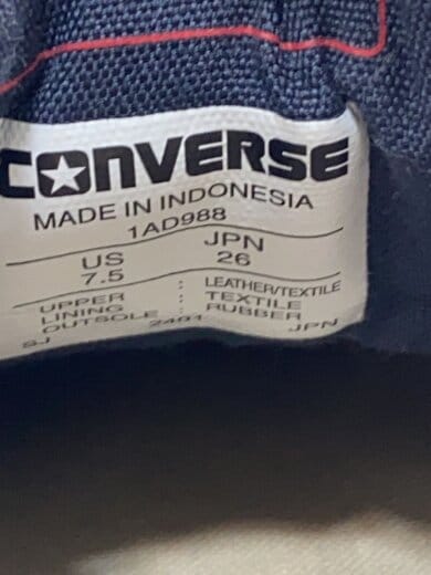 商品画像：CHUCK TAYLOR SUEDE NH OX/ローカットスニーカー/26cm/GRY/1AD988 5