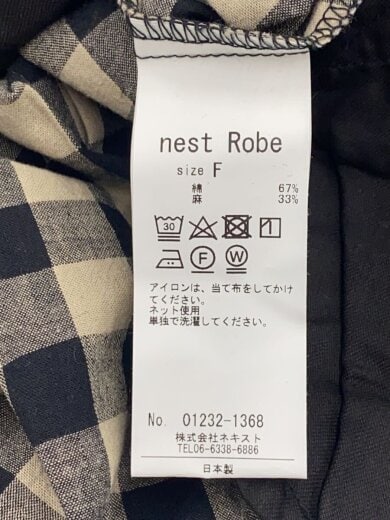 商品画像：23SS/ギンガムテーパードパンツ/FREE/コットン/BLK/チェック/01232-1368 5