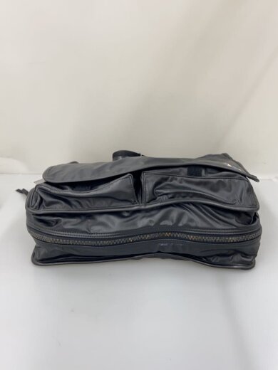 商品画像：ビジネスバッグ/ショルダーバッグ/BLK/無地/割れ有り 4