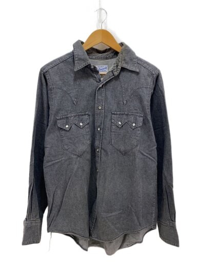 商品画像：80s～90s/ウエスタンシャツ/長袖シャツ/15.5/デニム/GRY 1