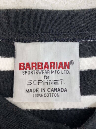 商品画像：×BARBARIAN/長袖Tシャツ/L/コットン/BLK/ボーダー// 3