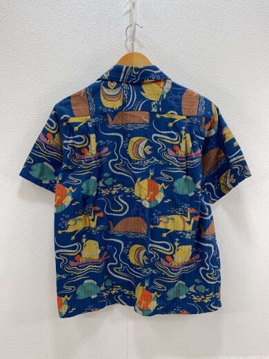 商品画像：DOBBY COTTON OPEN SHIRT/OCEAN ACTIVITIES/S/コットン/総柄/SS39538 2