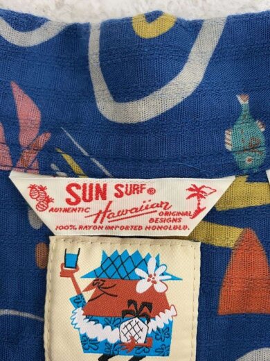 商品画像：DOBBY COTTON OPEN SHIRT/OCEAN ACTIVITIES/S/コットン/総柄/SS39538 3
