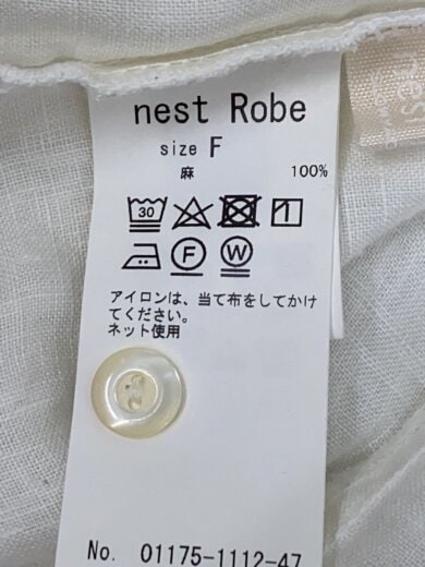 商品画像：長袖ブラウス/FREE/リネン/WHT/01175-1112-47 4