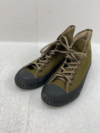 画像：45rpmダックのハイカットスニーカー/24cm/KHK/キャンバス/3KHD2