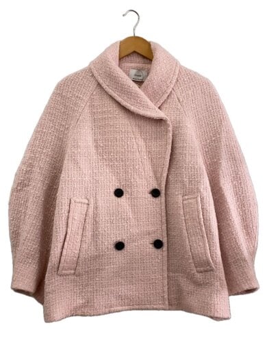 商品画像：×MINAMI TANAKA/OVER TWEED COAT/ピーコート/0/ウール/PNK/19101-0132 1