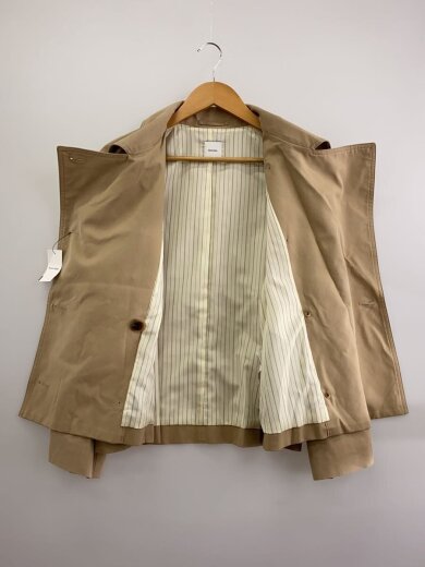 商品画像：25SS/ソフトツイルショートトレンチコート/36/コットン/BEG/25-020-200-8000-1-0 3