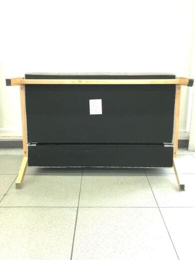 画像：NAFCO2人掛けソファ/ファブリック/GRY/ナフコ/NFモコロⅡ/カジュアルソファ/グレー/天然木5