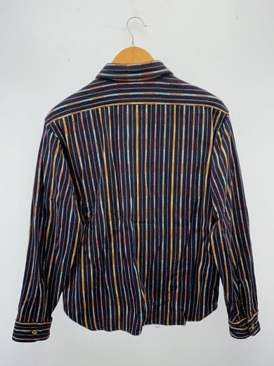 商品画像：ナバホ柄/長袖シャツ/S/コットン/NVY/ストライプ 2