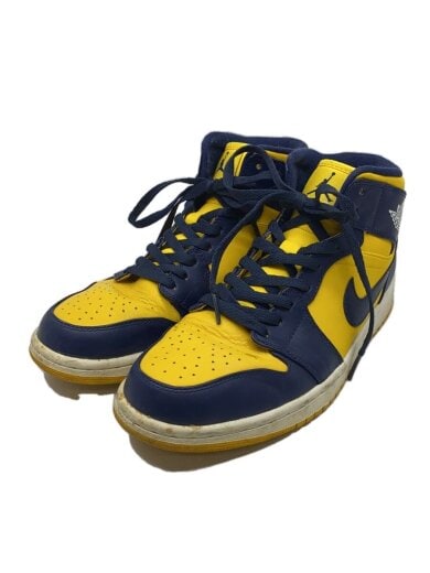商品画像：AIR JORDAN 1 MID/エアジョーダンミッド/イエロー/554724-707/27.5cm/YLW 1