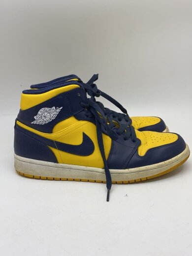 商品画像：AIR JORDAN 1 MID/エアジョーダンミッド/イエロー/554724-707/27.5cm/YLW 2