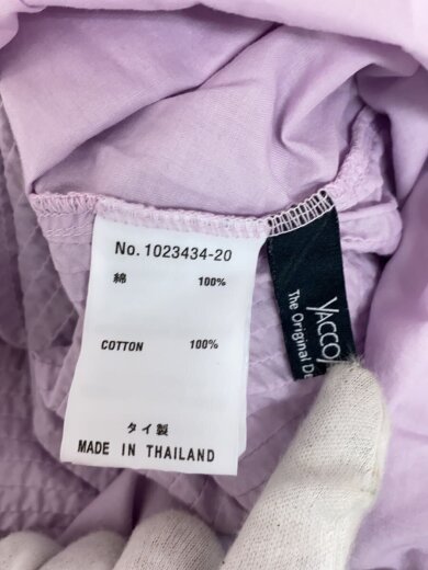 画像：YACCOMARICARD長袖ブラウス/2/コットン/PUP/無地/1023434-203