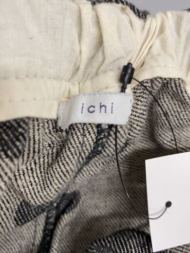 商品画像：イチ/ワイドパンツ/リネン/ブラック/ドット/Y201138 4