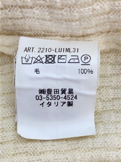 商品画像：ニット・セーター(薄手)/48/ウール/IVO/2210-LU1ML31// 5