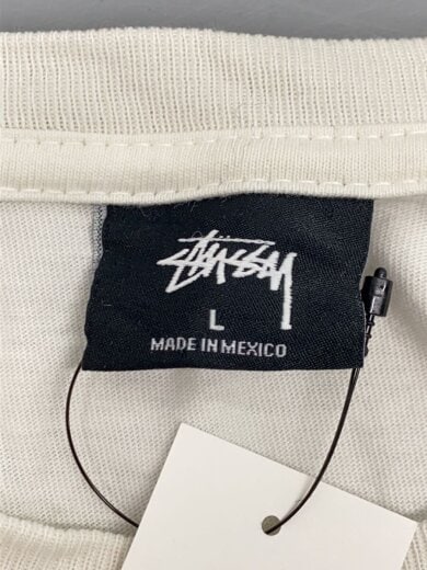 商品画像：長袖Tシャツ/L/コットン/WHT/汚れ有 3