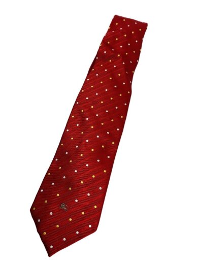 商品画像：ネクタイ/シルク/RED/ドット/メンズ 1
