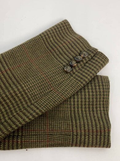 商品画像：テーラードジャケット/12/ウール/KHK/千鳥格子 5