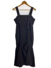 DOUBLE SATIN DARTS DRESS/タグ付/2/ポリエステル/BLK/LA-D54-910-1