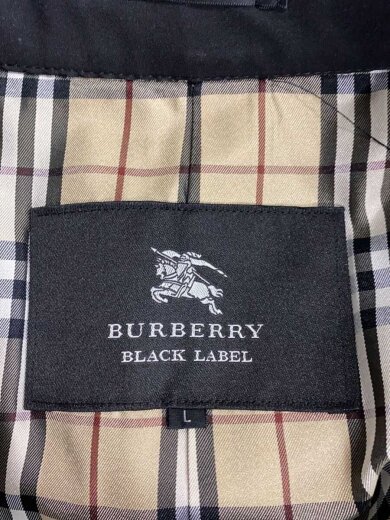 商品画像：トレンチコート/L/ポリエステル/BLK/BMA07-100-09/やや襟汚れ有 3