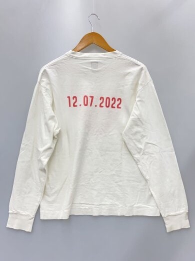 商品画像：長袖Tシャツ/M/コットン/WHT 2